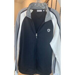 Adolfo Sport mens  casual jacket XL 48 ch 31L full zip  pockets